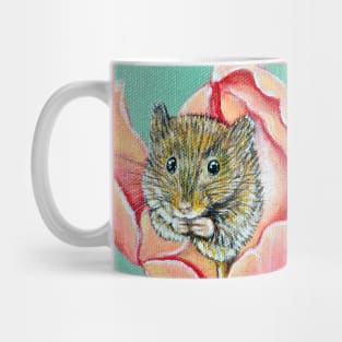 Mouse in a Tulip Painting Mug